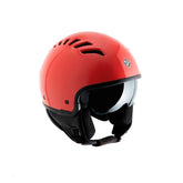 Casco EL'FRESH, un demi-jet con visiera parasole integrata. Colore rosa corallo lucido. Di TUCANO URBANO.